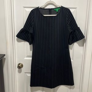 Navy striped dress